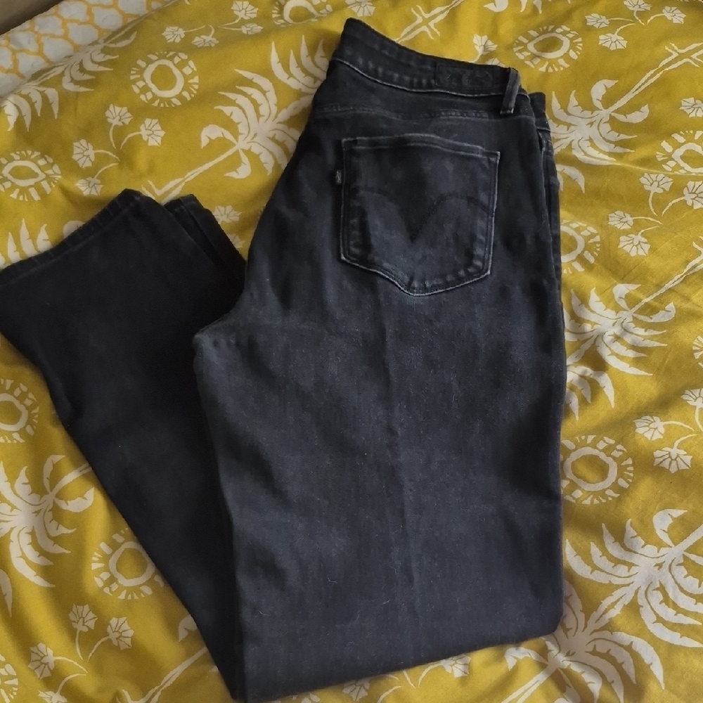 Levi's Women's Straight Leg Jeans - Midnight Black